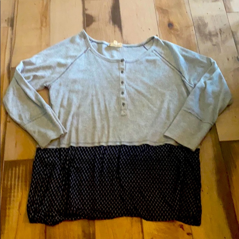 ODDY Thermal Top Gray and Navy